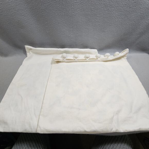 Embroidered Blue Cherry Blossom Square Pillow Sham Cases 18"x18" Button Closure - Picture 6 of 10